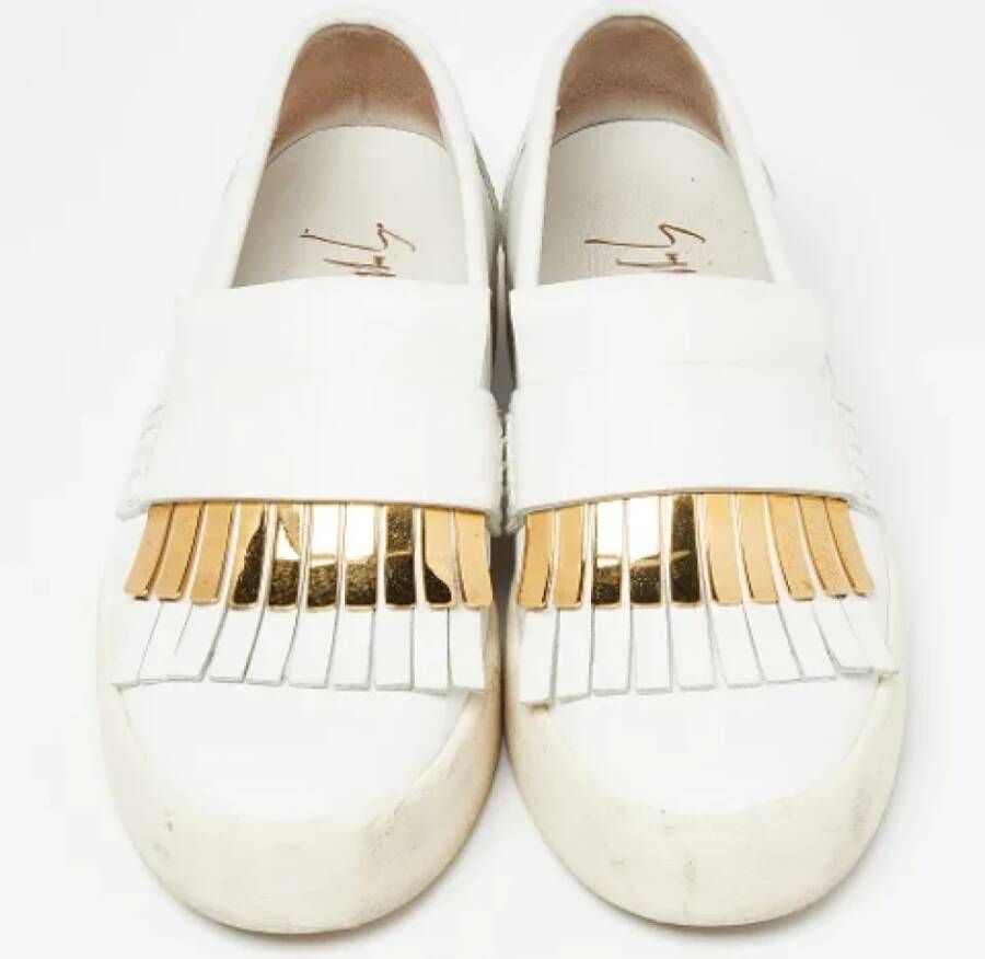 Giuseppe Zanotti Pre-owned Leather sneakers White Dames