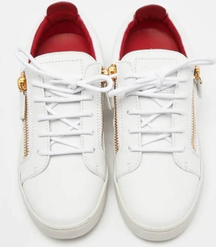 Giuseppe Zanotti Pre-owned Leather sneakers White Dames