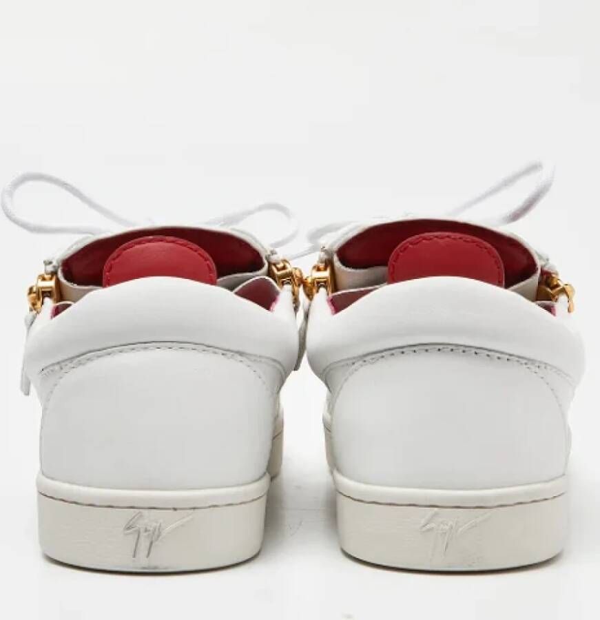 Giuseppe Zanotti Pre-owned Leather sneakers White Dames