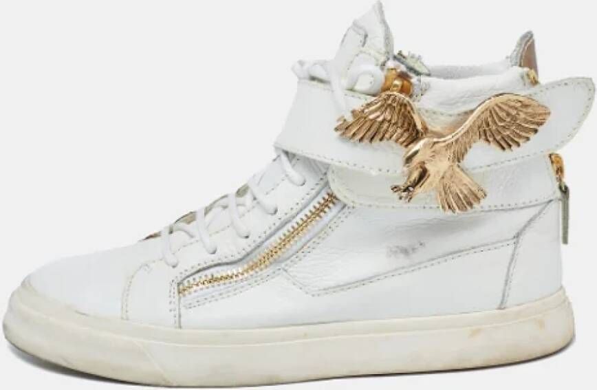 Giuseppe Zanotti Pre-owned Leather sneakers White Dames