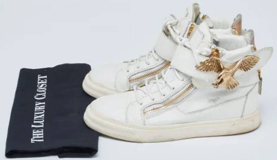 Giuseppe Zanotti Pre-owned Leather sneakers White Dames