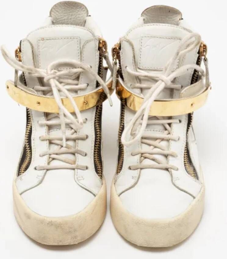 Giuseppe Zanotti Pre-owned Leather sneakers White Dames