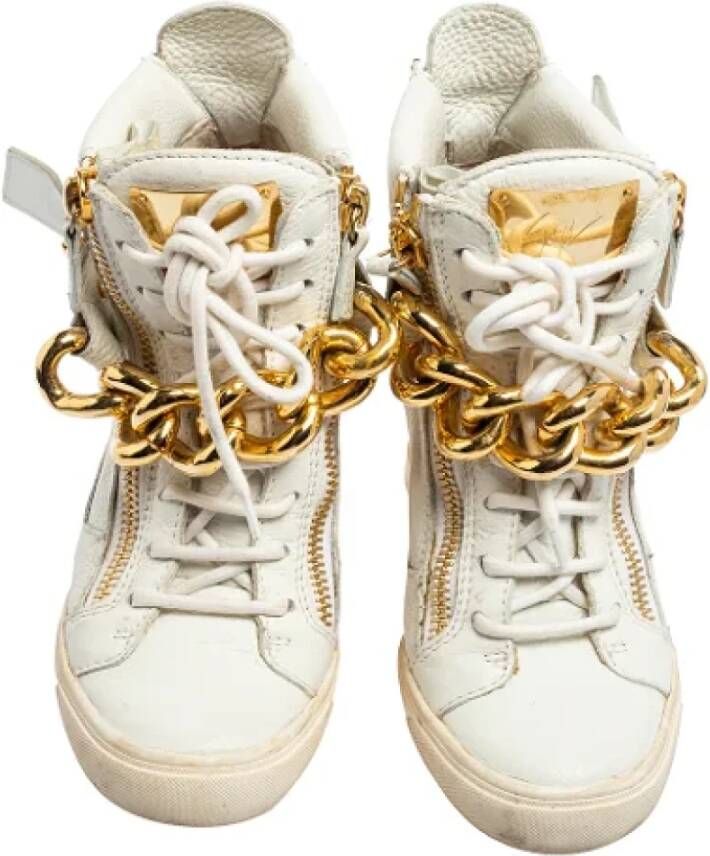 Giuseppe Zanotti Pre-owned Leather sneakers White Dames