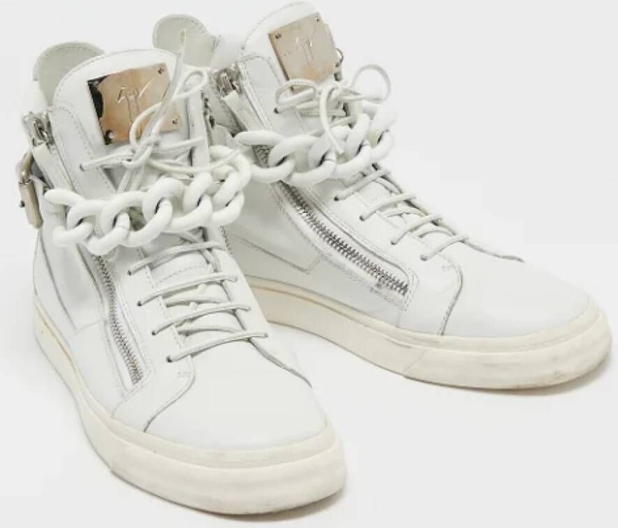 Giuseppe Zanotti Pre-owned Leather sneakers White Dames