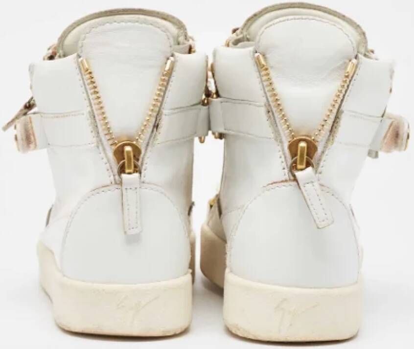 Giuseppe Zanotti Pre-owned Leather sneakers White Dames