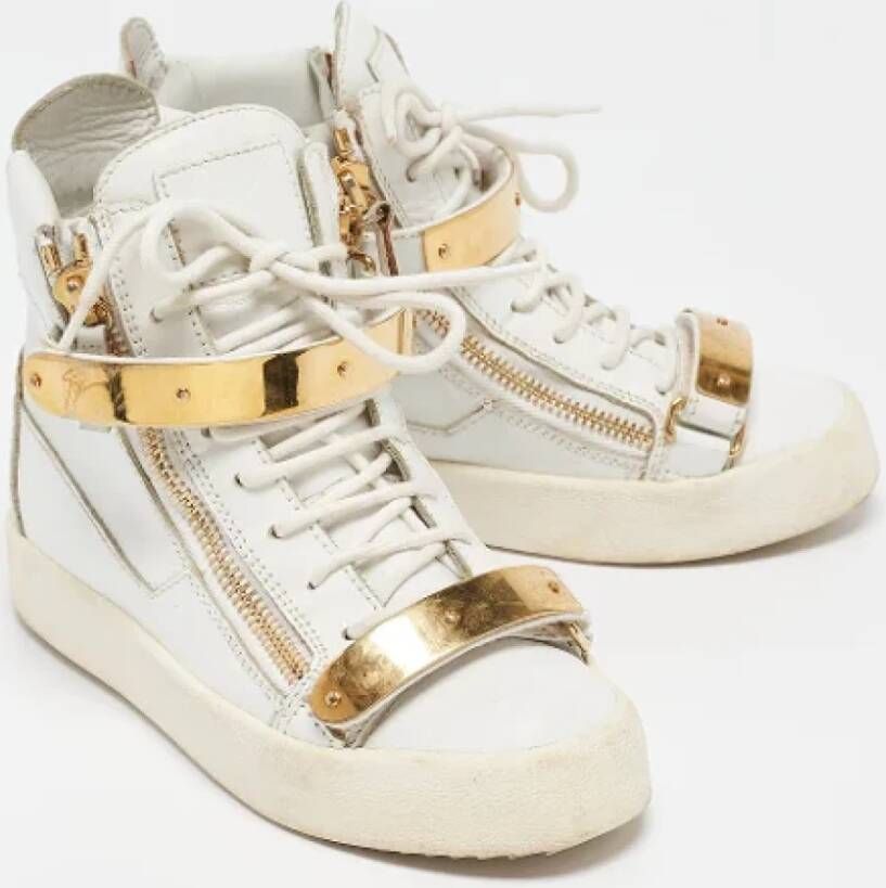 Giuseppe Zanotti Pre-owned Leather sneakers White Dames