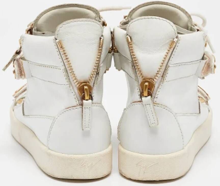 Giuseppe Zanotti Pre-owned Leather sneakers White Dames