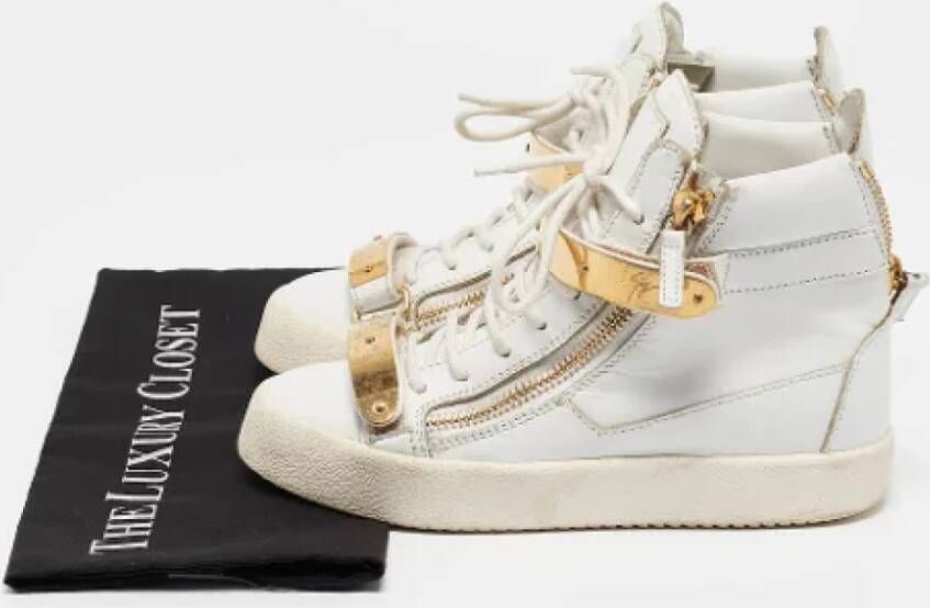 Giuseppe Zanotti Pre-owned Leather sneakers White Dames