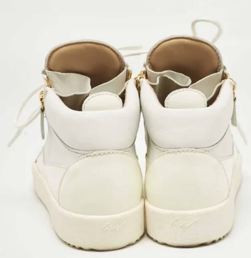 Giuseppe Zanotti Pre-owned Leather sneakers White Dames