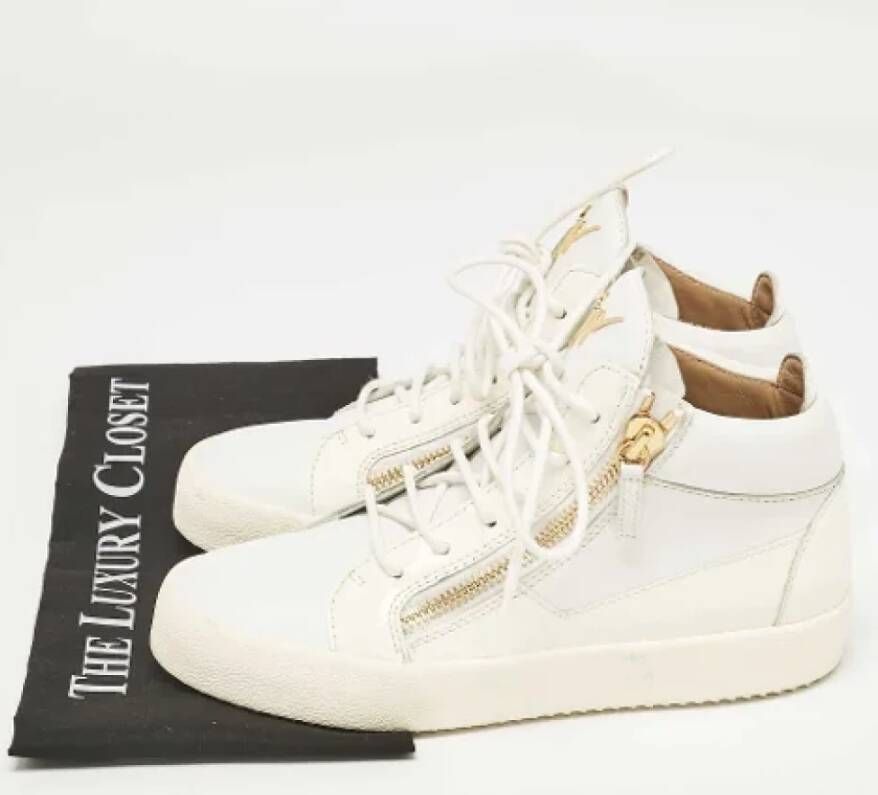 Giuseppe Zanotti Pre-owned Leather sneakers White Dames