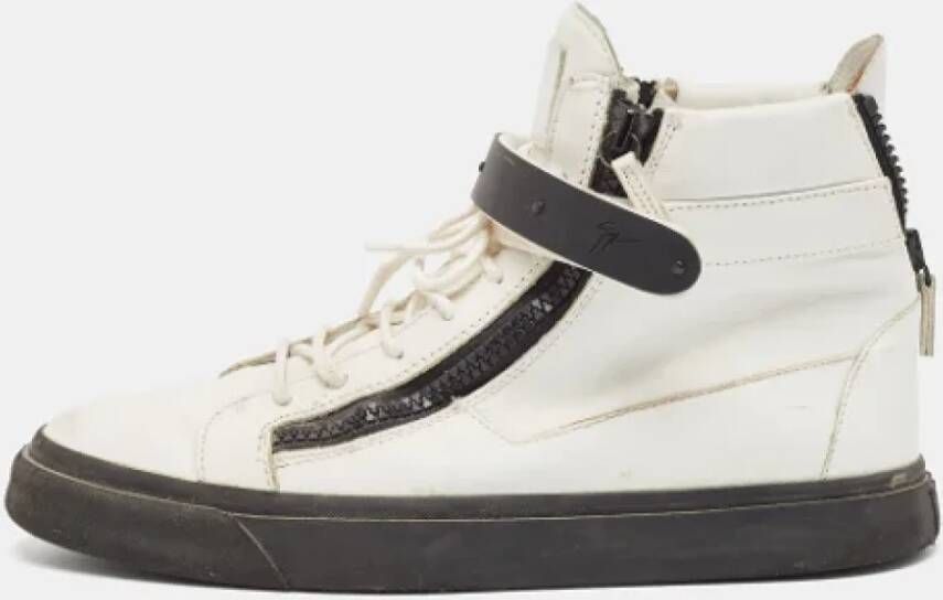 Giuseppe Zanotti Pre-owned Leather sneakers White Heren