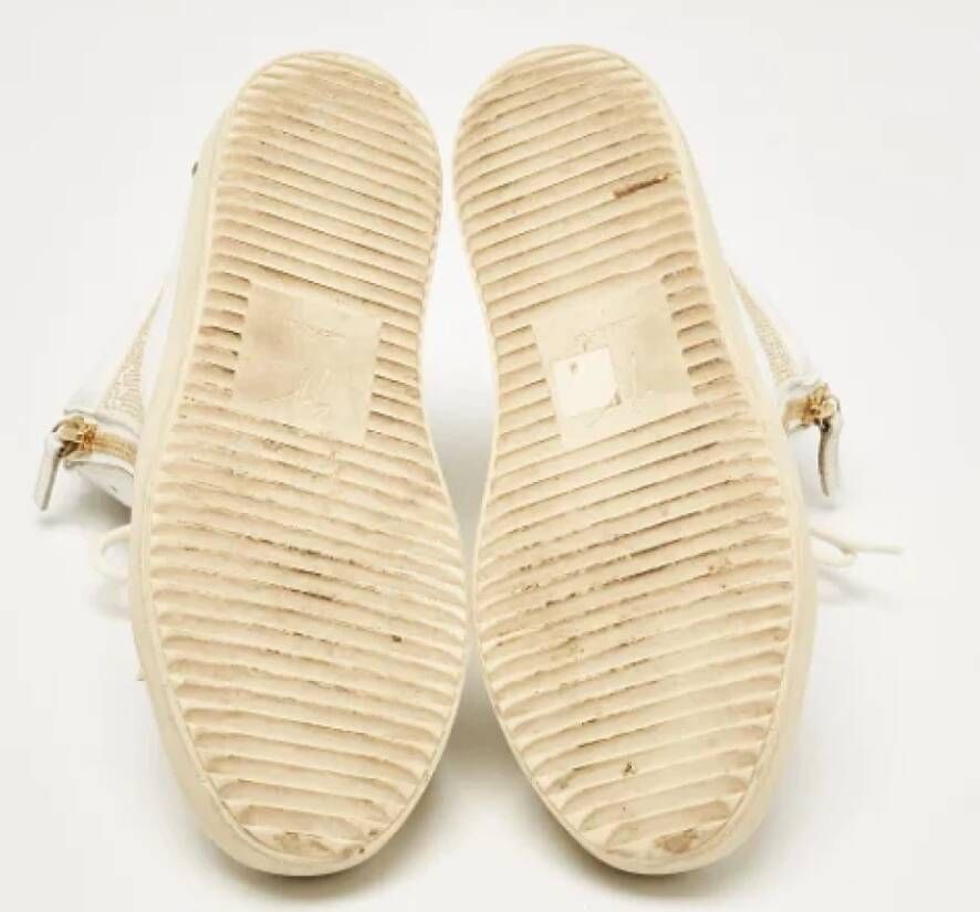 Giuseppe Zanotti Pre-owned Leather sneakers White Heren