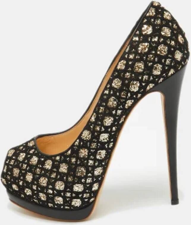 Giuseppe Zanotti Pre-owned Mesh heels Black Dames