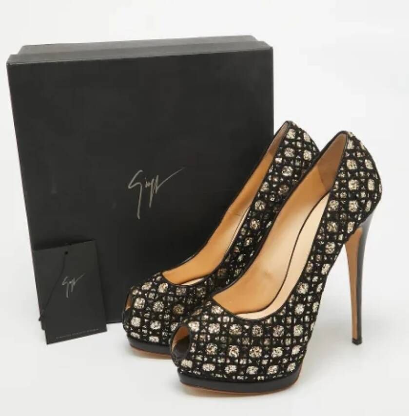 Giuseppe Zanotti Pre-owned Mesh heels Black Dames