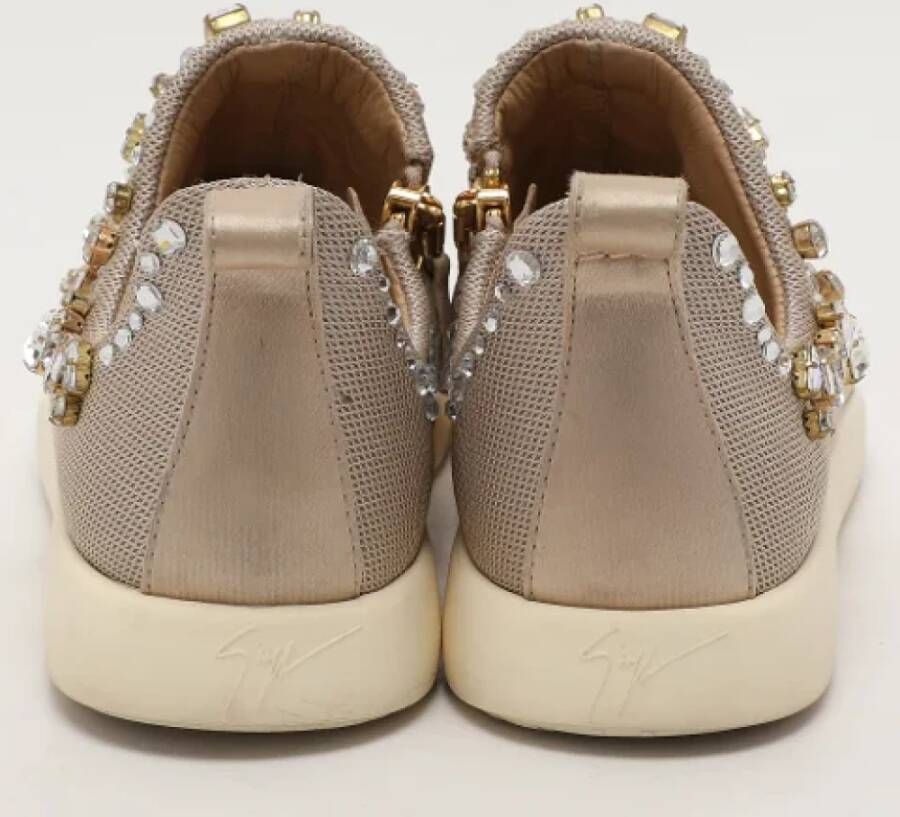 Giuseppe Zanotti Pre-owned Mesh sneakers Beige Dames