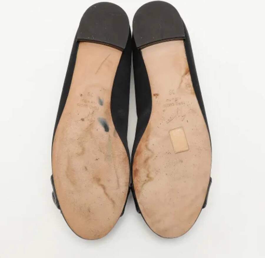 Giuseppe Zanotti Pre-owned Satin flats Black Dames