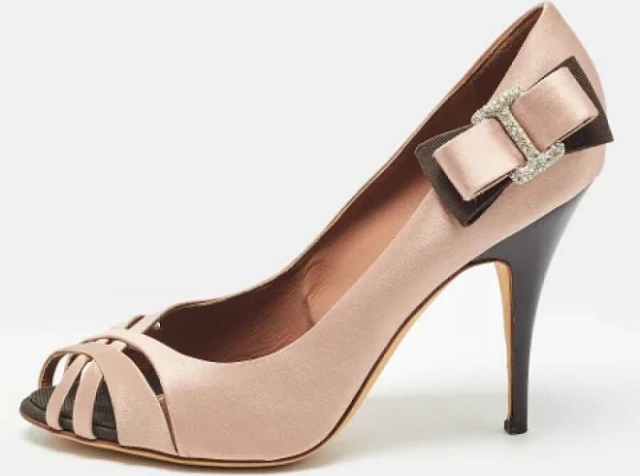 Giuseppe Zanotti Pre-owned Satin heels Beige Dames