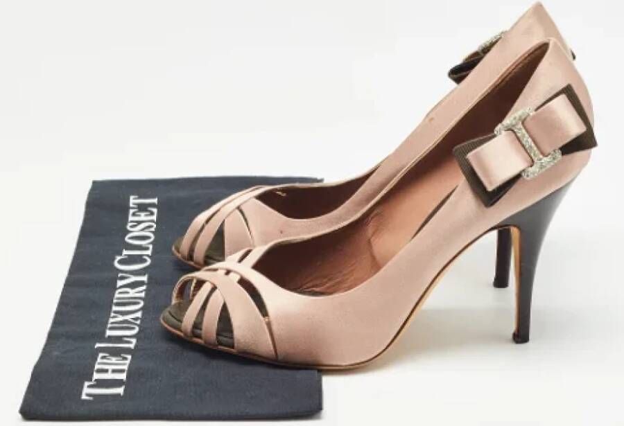 Giuseppe Zanotti Pre-owned Satin heels Beige Dames