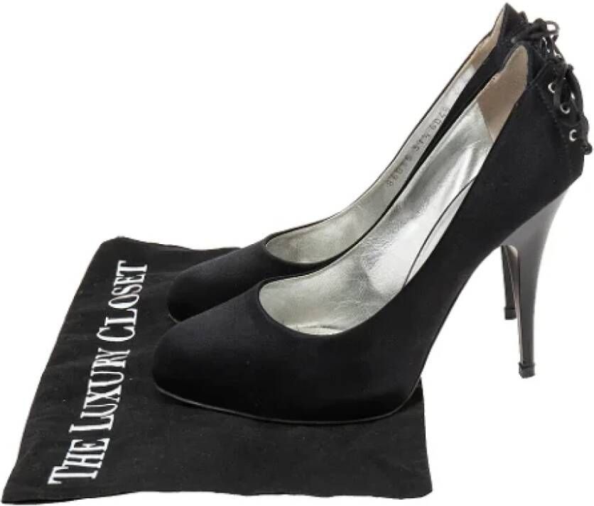 Giuseppe Zanotti Pre-owned Satin heels Black Dames