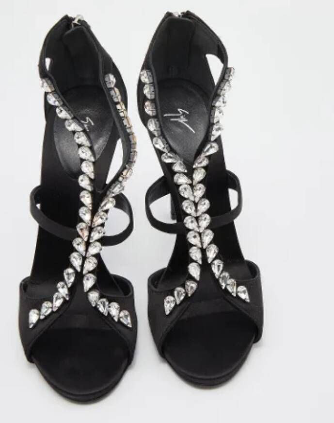 Giuseppe Zanotti Pre-owned Satin heels Black Dames