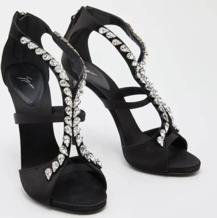 Giuseppe Zanotti Pre-owned Satin heels Black Dames