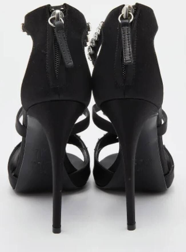 Giuseppe Zanotti Pre-owned Satin heels Black Dames