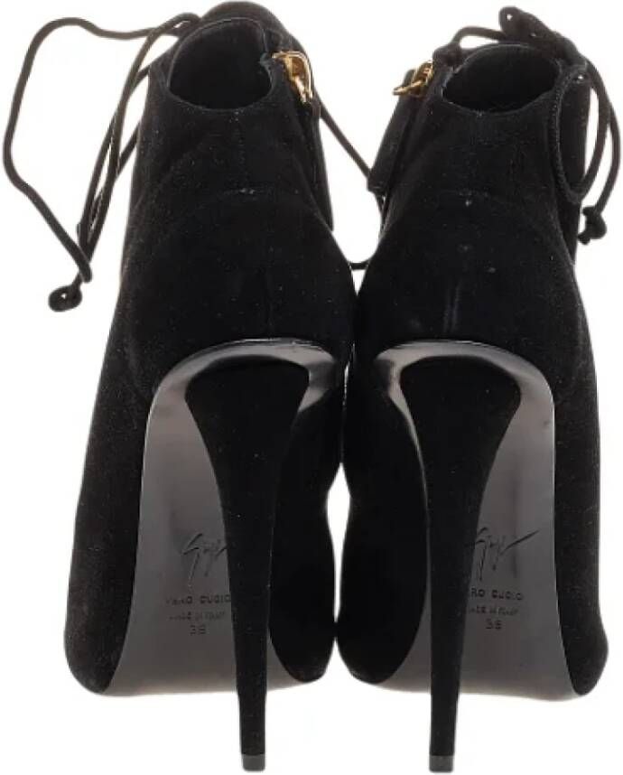 Giuseppe Zanotti Pre-owned Suede boots Black Dames