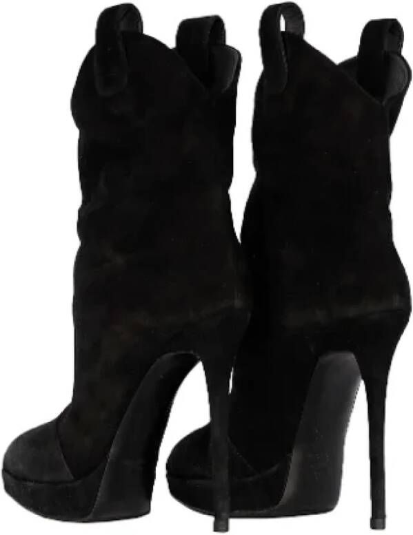 Giuseppe Zanotti Pre-owned Suede boots Black Dames