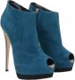 Giuseppe Zanotti Pre-owned Suede boots Blue Dames - Thumbnail 4