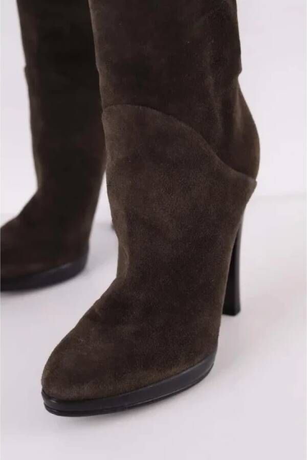 Giuseppe Zanotti Pre-owned Suede boots Brown Dames