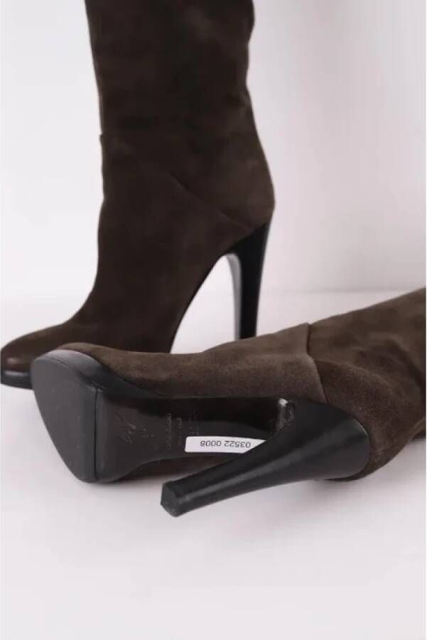 Giuseppe Zanotti Pre-owned Suede boots Brown Dames