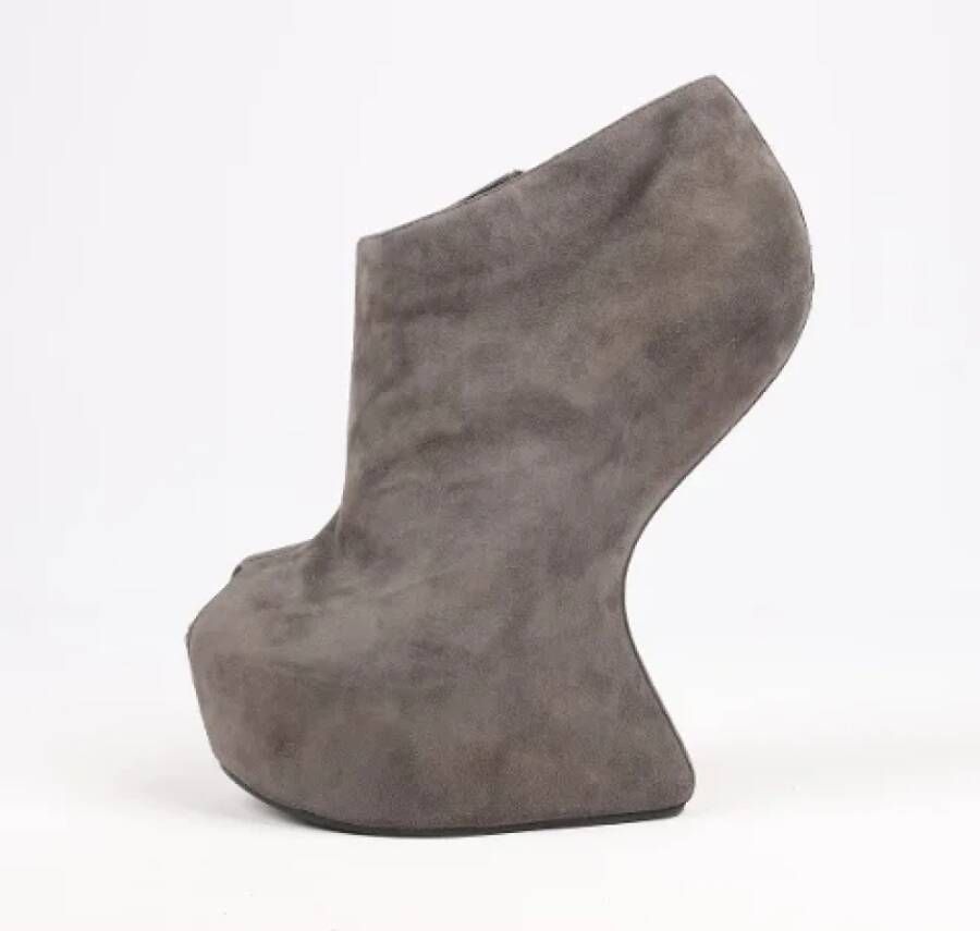 Giuseppe Zanotti Pre-owned Suede boots Gray Dames