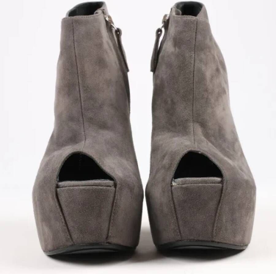 Giuseppe Zanotti Pre-owned Suede boots Gray Dames