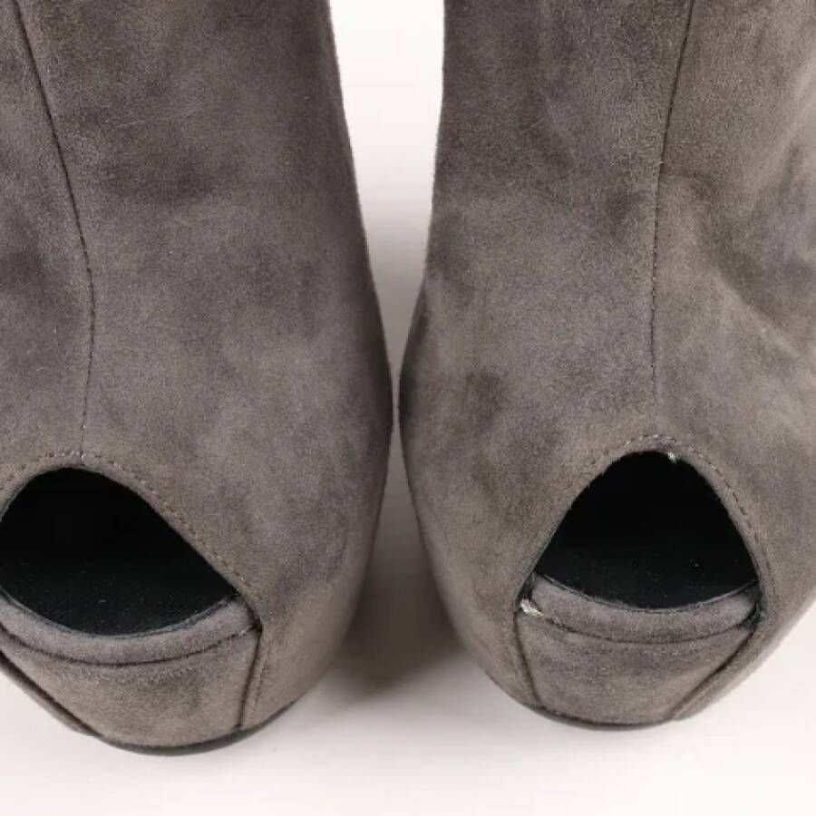 Giuseppe Zanotti Pre-owned Suede boots Gray Dames