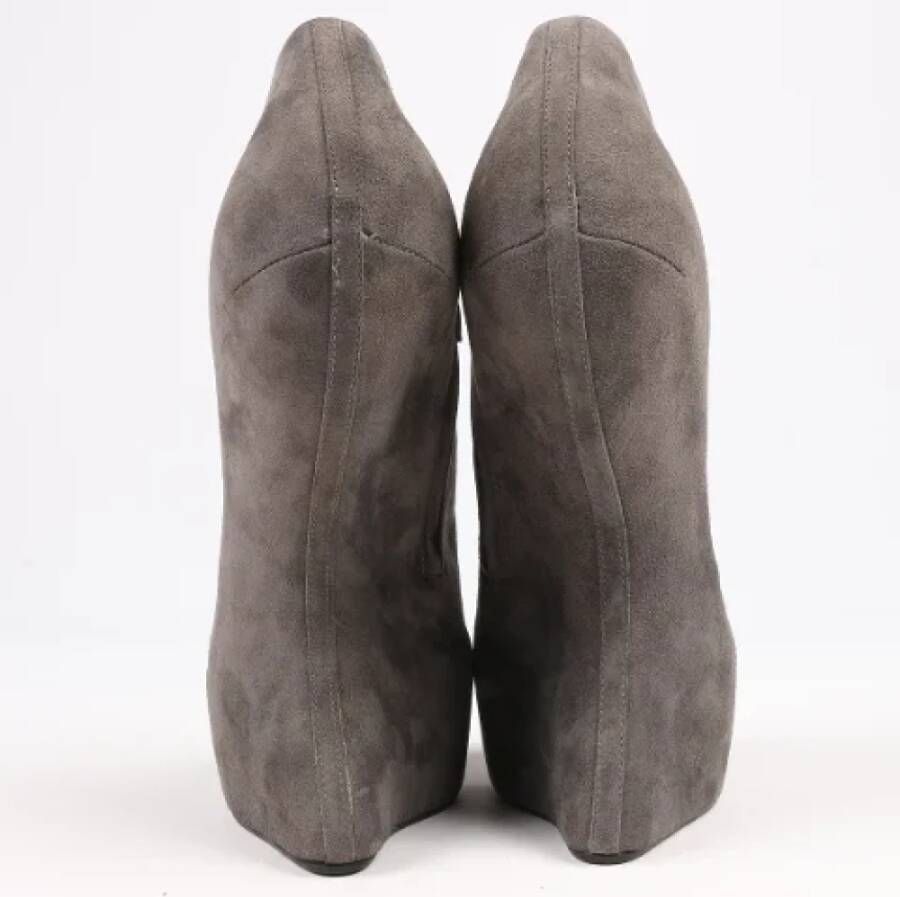 Giuseppe Zanotti Pre-owned Suede boots Gray Dames