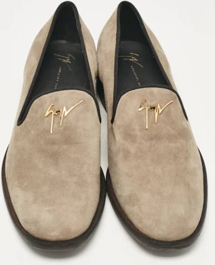 Giuseppe Zanotti Pre-owned Suede flats Beige Heren