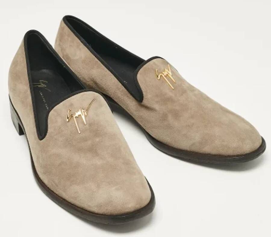 Giuseppe Zanotti Pre-owned Suede flats Beige Heren