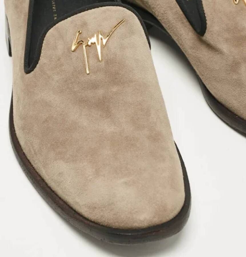 Giuseppe Zanotti Pre-owned Suede flats Beige Heren