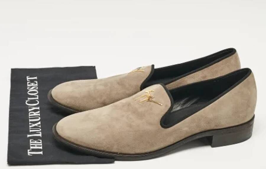 Giuseppe Zanotti Pre-owned Suede flats Beige Heren