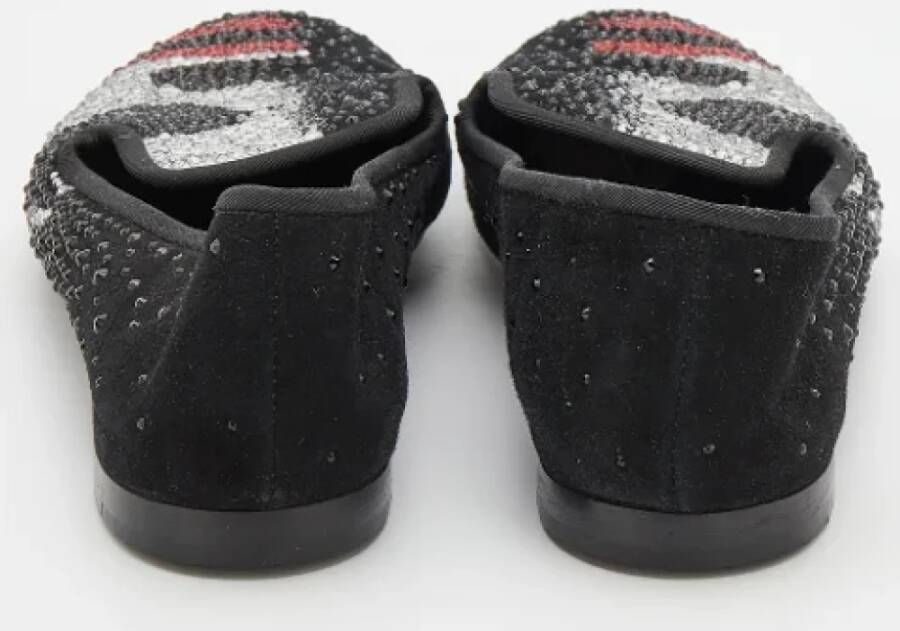 Giuseppe Zanotti Pre-owned Suede flats Black Dames