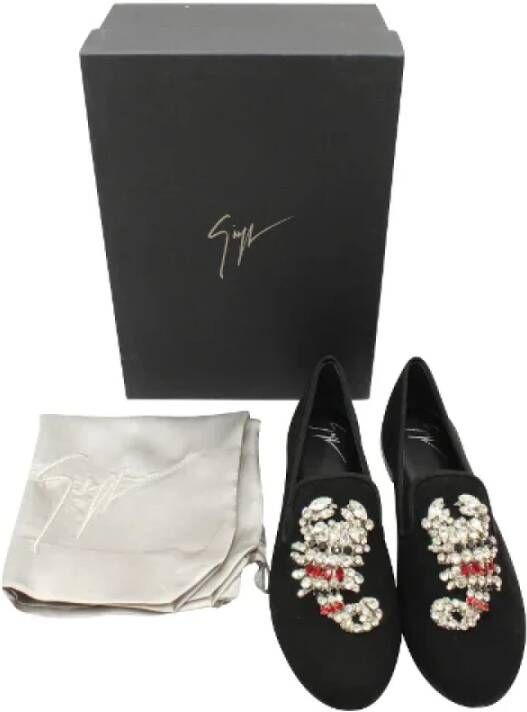 Giuseppe Zanotti Pre-owned Suede flats Black Dames