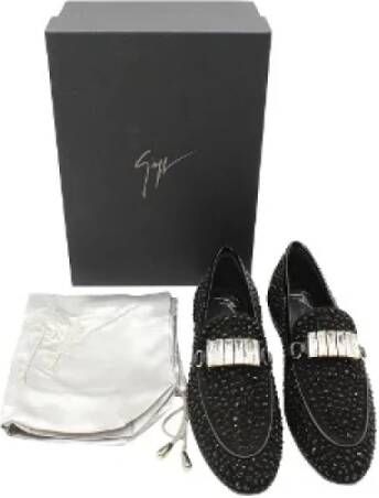 Giuseppe Zanotti Pre-owned Suede flats Black Dames