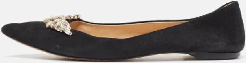 Giuseppe Zanotti Pre-owned Suede flats Black Dames