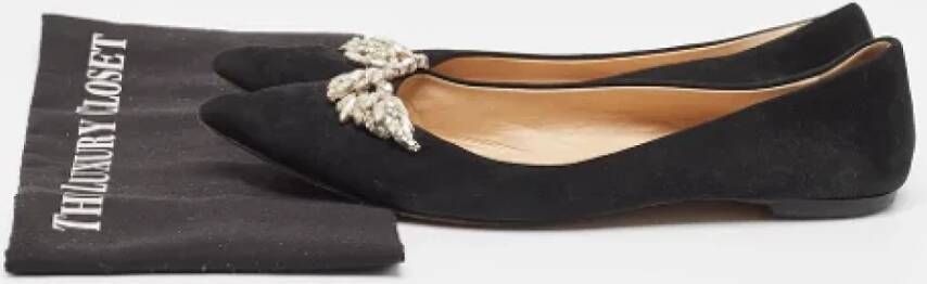 Giuseppe Zanotti Pre-owned Suede flats Black Dames