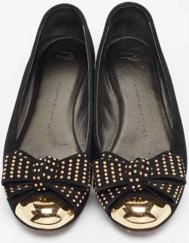 Giuseppe Zanotti Pre-owned Suede flats Black Dames