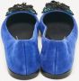 Giuseppe Zanotti Pre-owned Suede flats Blue Dames - Thumbnail 4