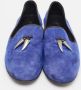 Giuseppe Zanotti Pre-owned Suede flats Blue Heren - Thumbnail 3