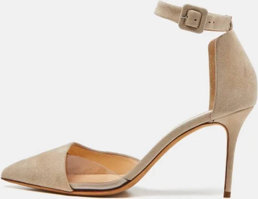 Giuseppe Zanotti Pre-owned Suede heels Beige Dames