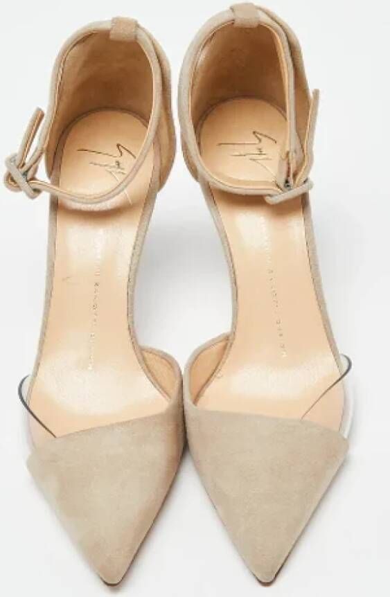 Giuseppe Zanotti Pre-owned Suede heels Beige Dames