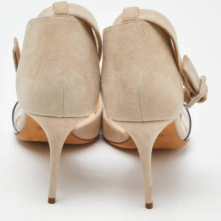 Giuseppe Zanotti Pre-owned Suede heels Beige Dames